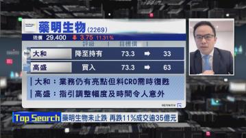 【財經TOP SEARCH】藥明生物有貨唔想沽預咗要捱價