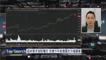 【財經TOP SEARCH】鋁業股較其他資源股優勝？