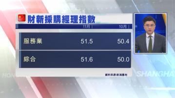 【超預期】內地11月財新服務業PMI三個月高