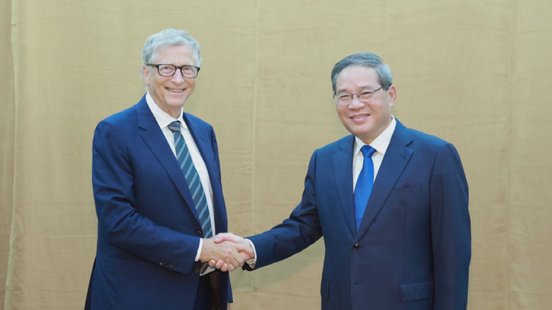 【紐約會面】李強冀蓋茨及基金會推動中美交流合作
