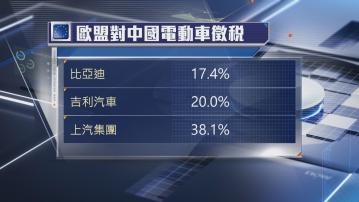 【最快7月實施】歐盟向中國電動車加徵最多38%關稅