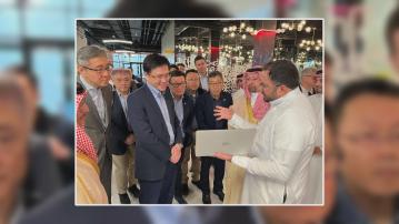 【出訪沙特】孫東參觀利雅得科技城創新中心