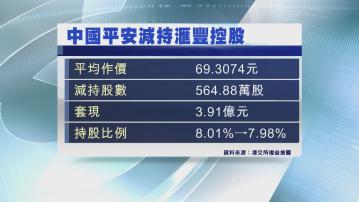 【首度減磅？】平保減持滙控套現逾3.9億