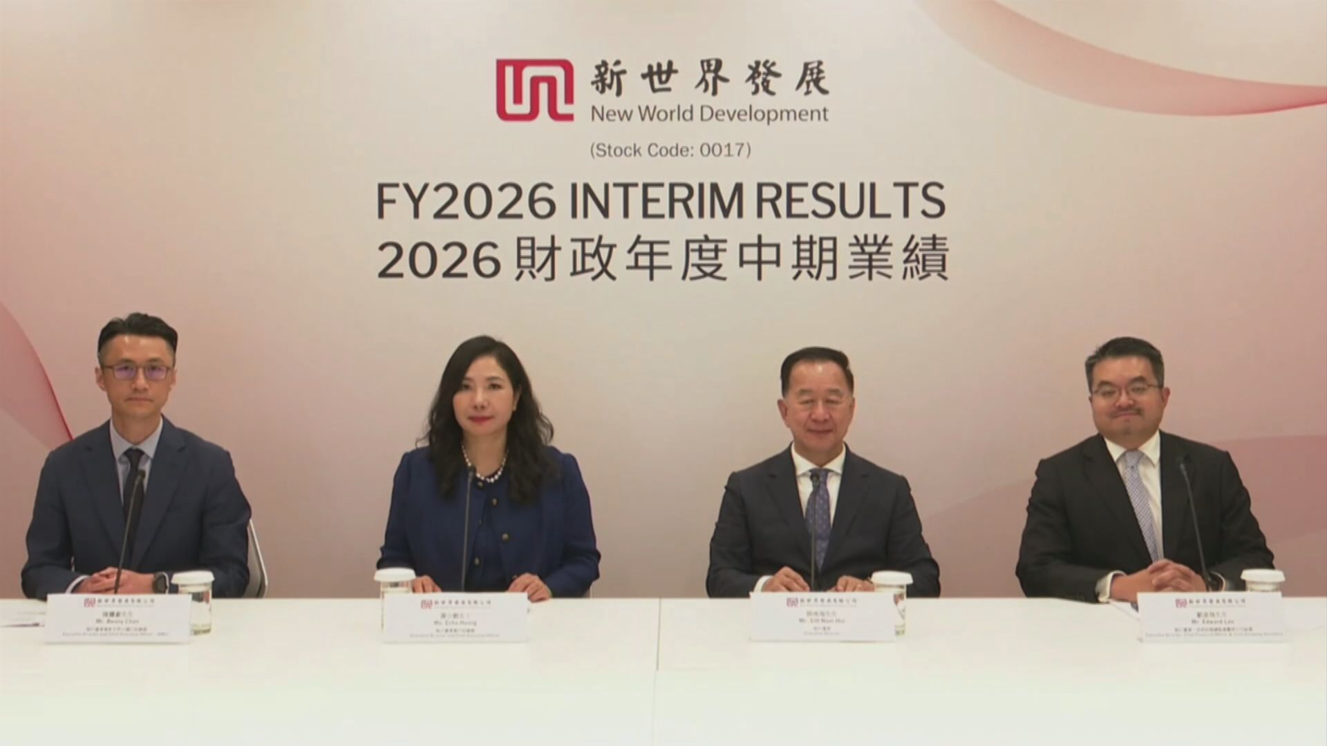 【新世界業績】中期虧損收窄至逾37億 惟淨負債比率微升