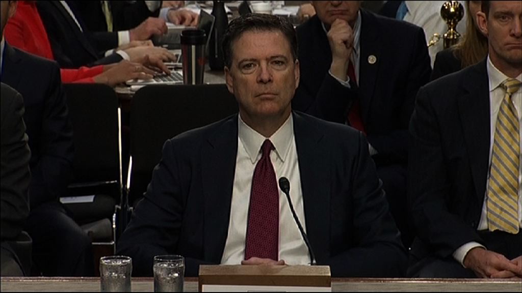 【「通俄門」聽證會】科米：特朗普無要求停查俄與美大選關係