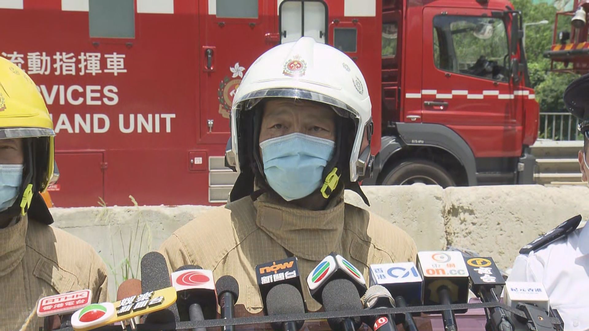 飛鵝山大宅火警　消防指屋內間隔及陳設多增救援難度