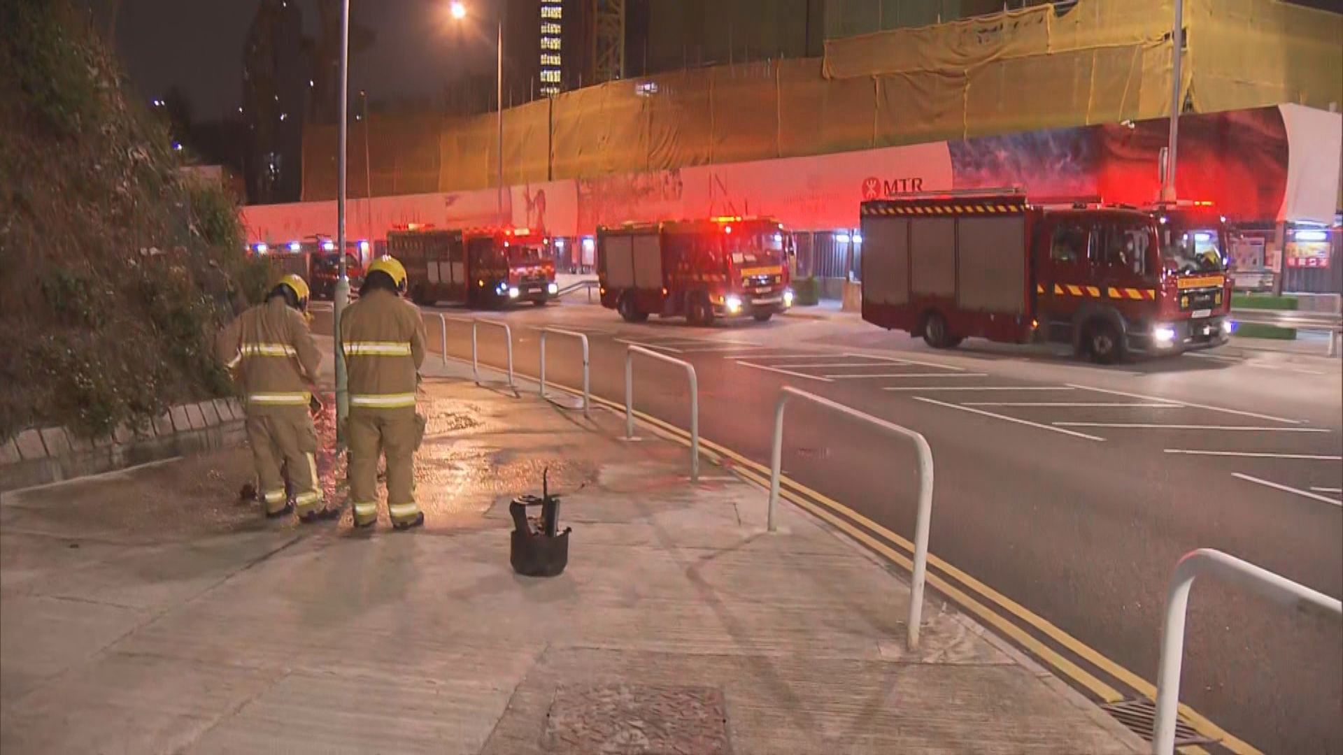 港鐵何文田站工程車懷疑冒煙無人傷