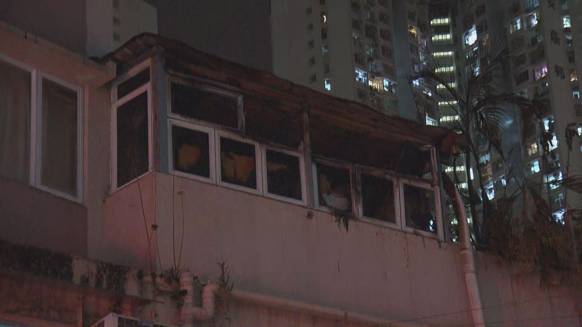 葵涌大廈單位火警一人不適