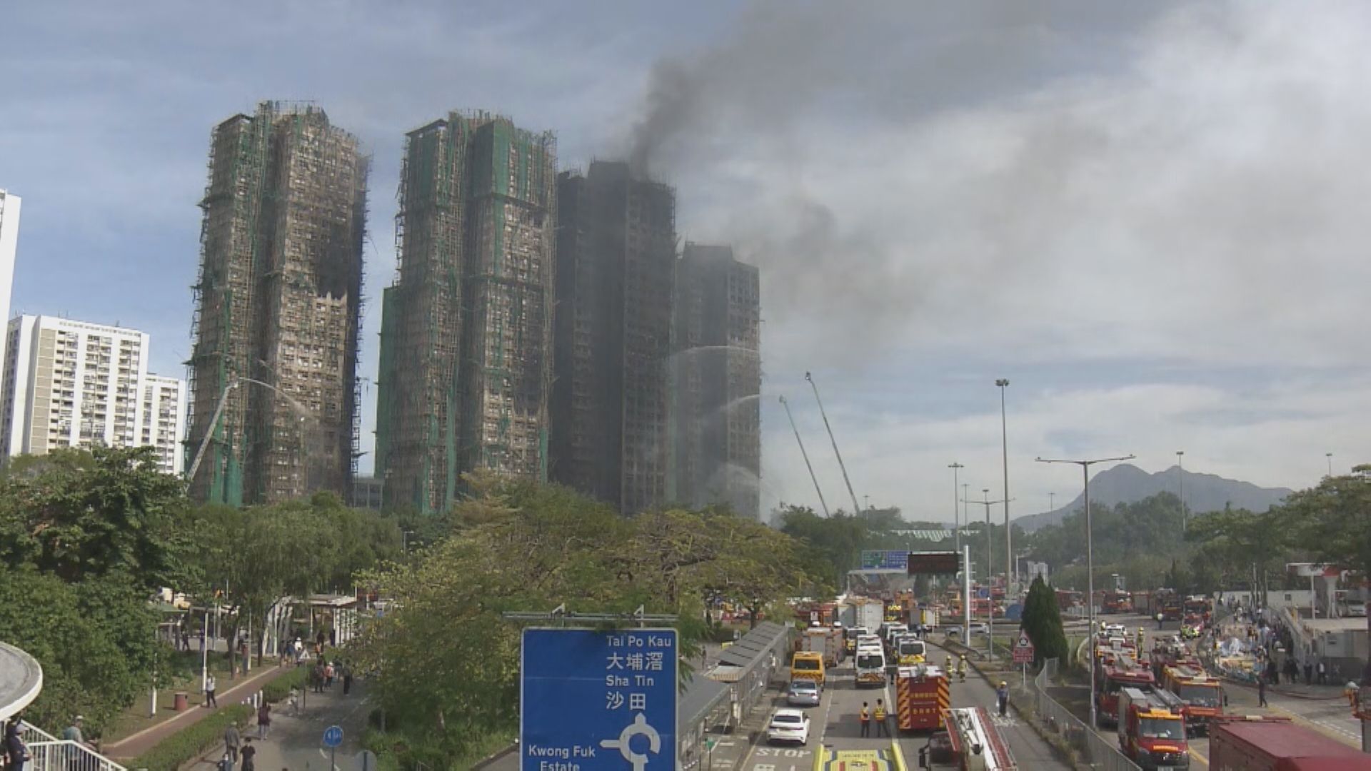 宏福苑五級火災｜4座大致救熄3座火勢受控