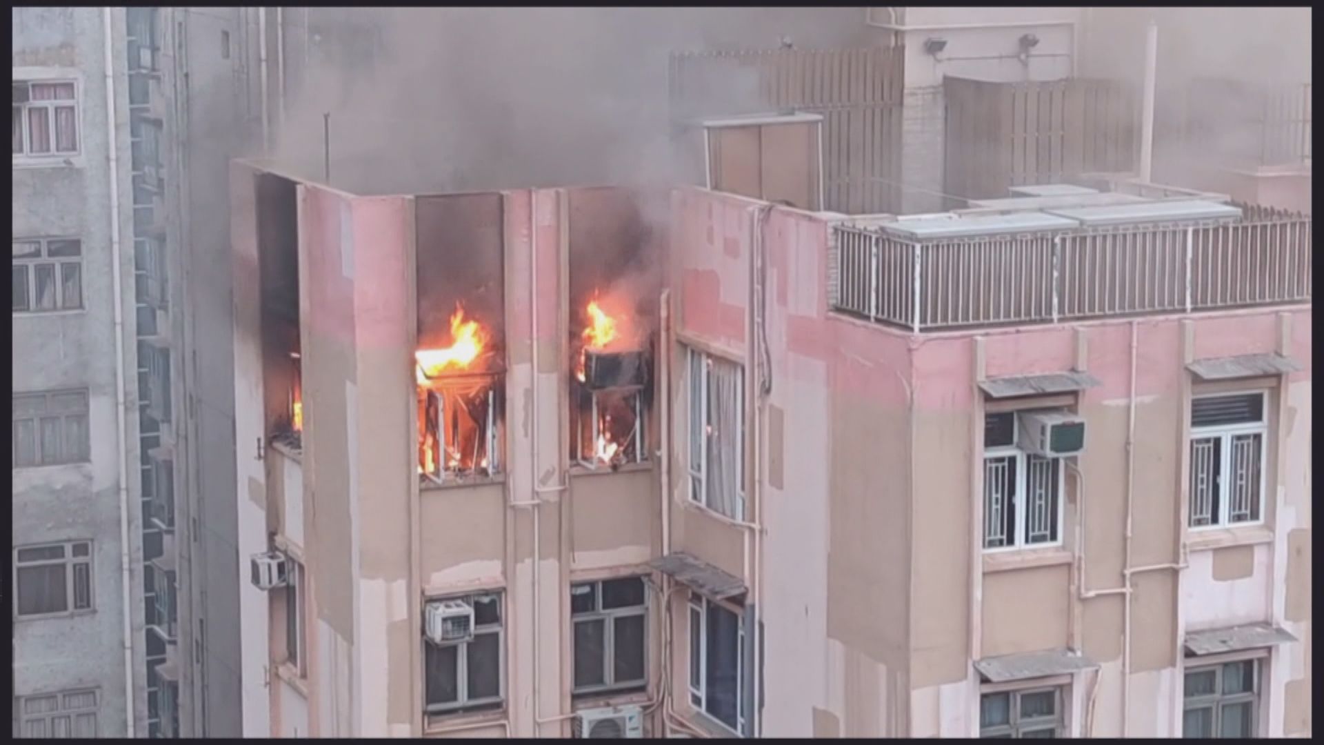 北角永興街單位失火一女不適送院