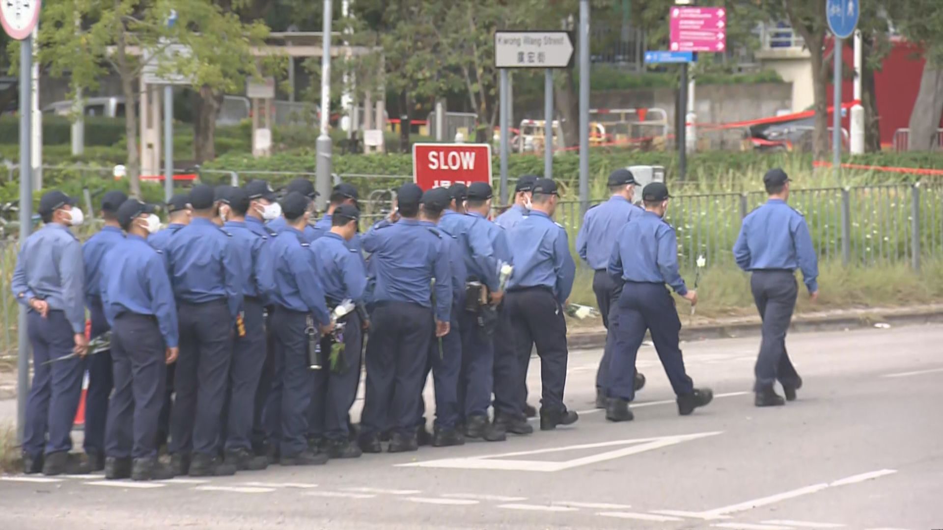 宏福苑五級火災｜罹難者頭七　現場舉行路祭