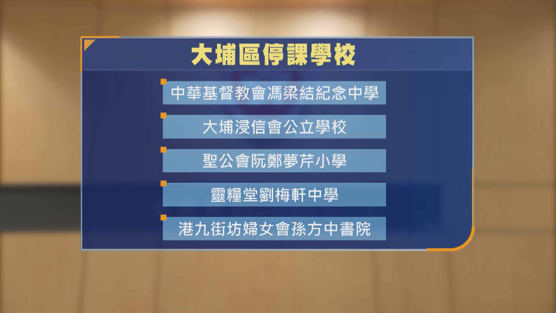 宏福苑五級火｜大埔多間學校停課