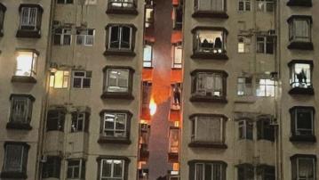堅尼地城嘉輝花園單位起火 數十名居民疏散