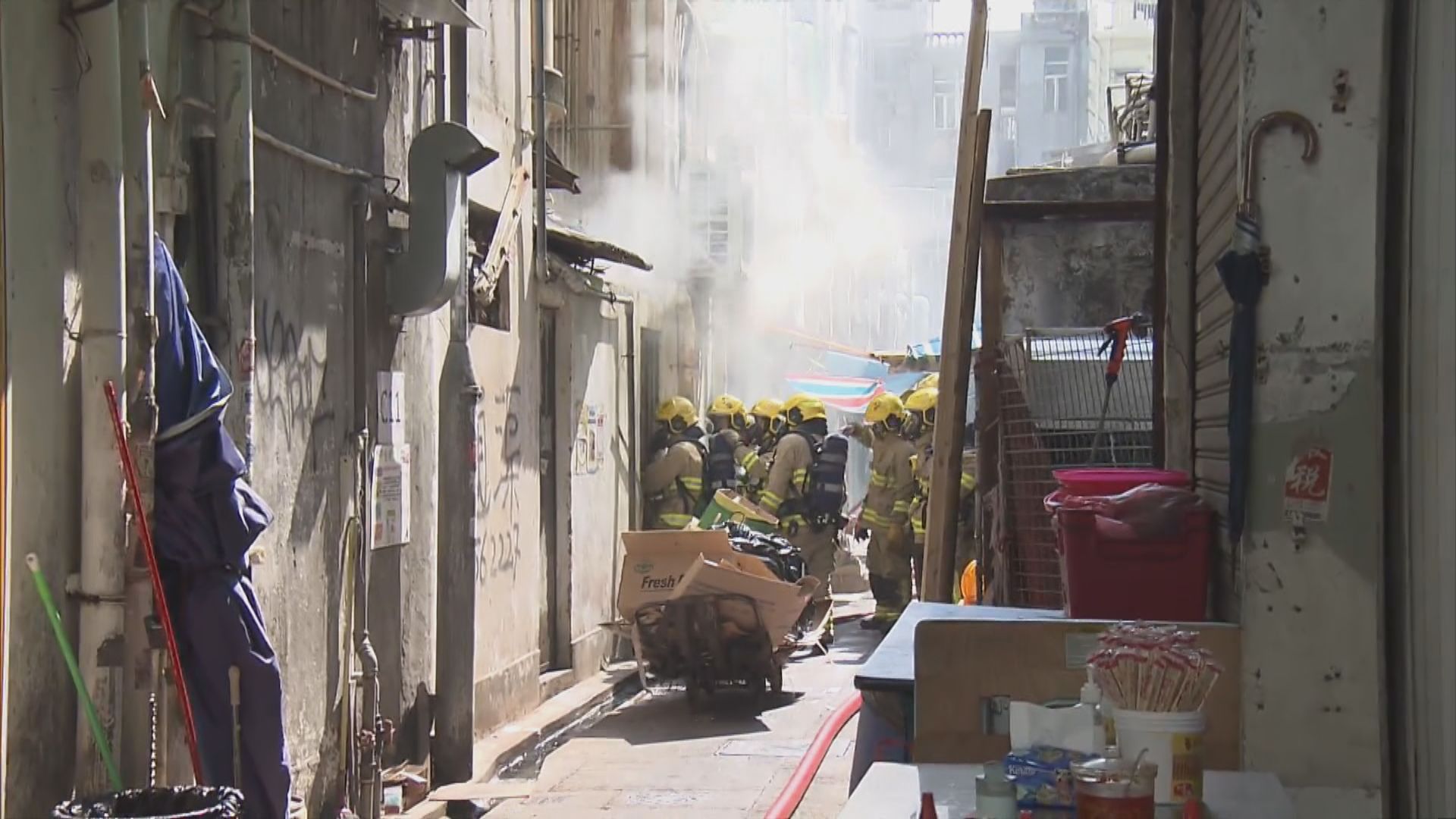 深水埗鴨寮街地舖火警　無人受傷