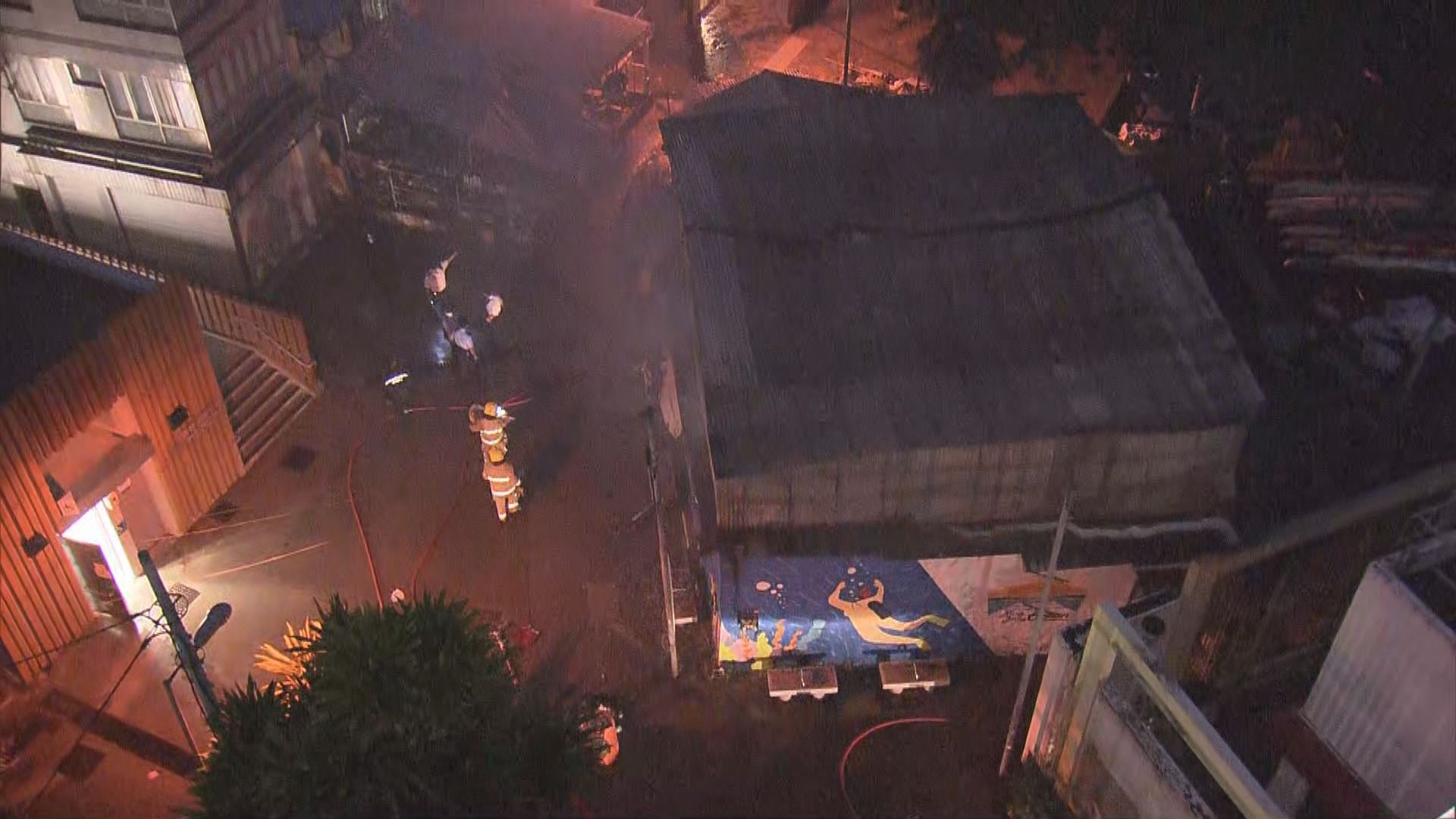 赤柱大街船廠閉門失火無人傷