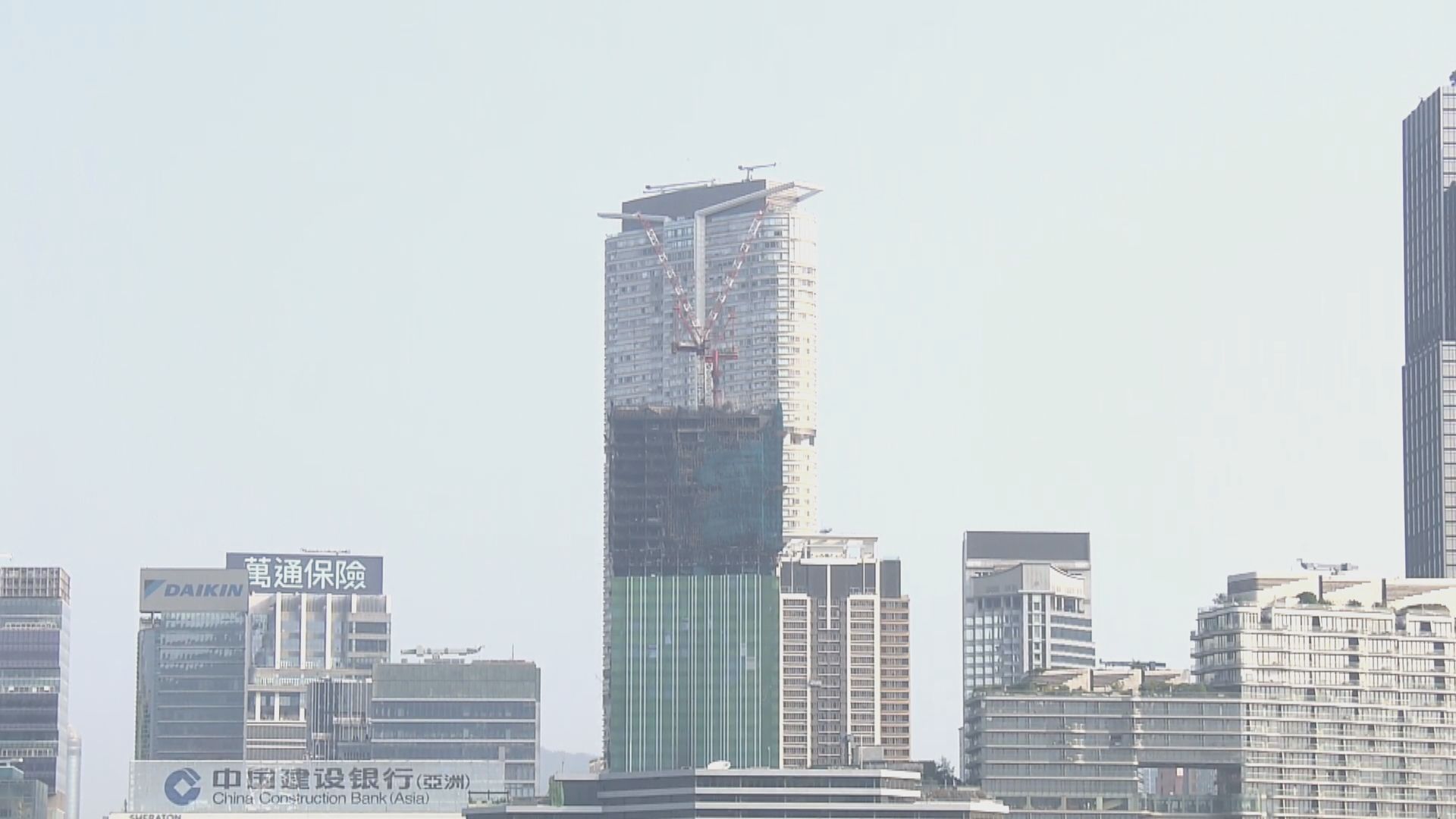 尖沙咀中間道地盤四級火　今早八時半大致救熄