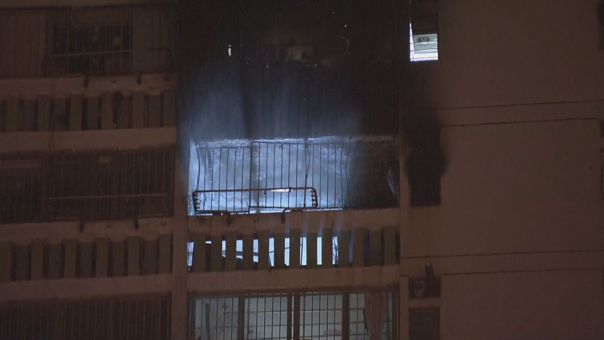 新田圍邨一單位遭縱火六人送院警拘一漢