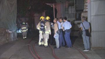 元朗永寧村膠管廠發生三級火一人燒傷