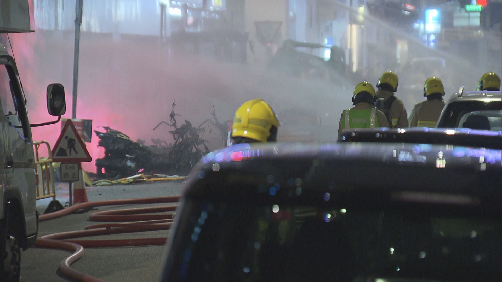 灣仔修路地盤發生煤氣爆炸　六人燒傷