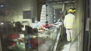 灣仔藥材店火警無人傷 消防員救出一隻貓