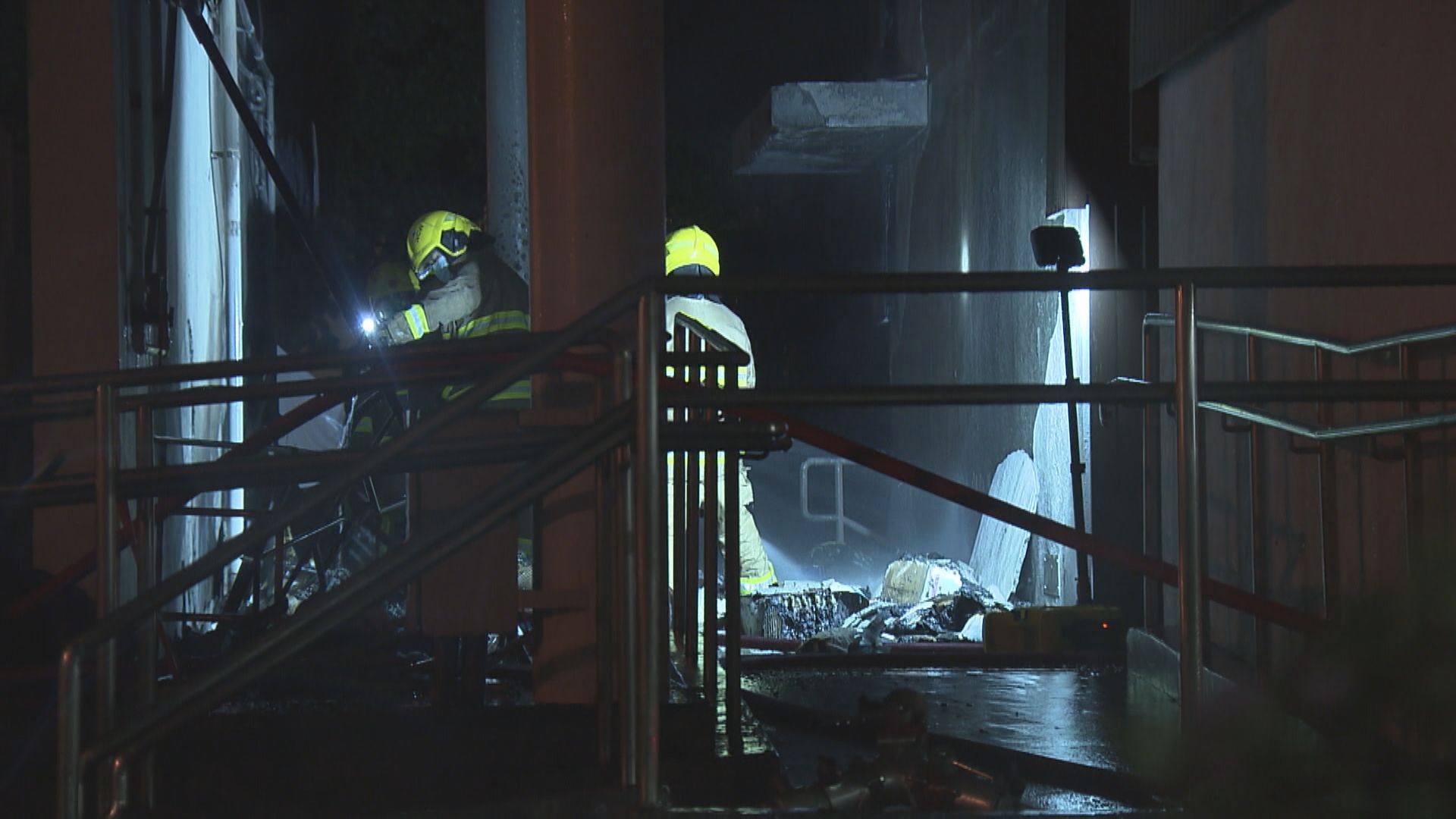 黃大仙流動檢測站發生火警　無人受傷