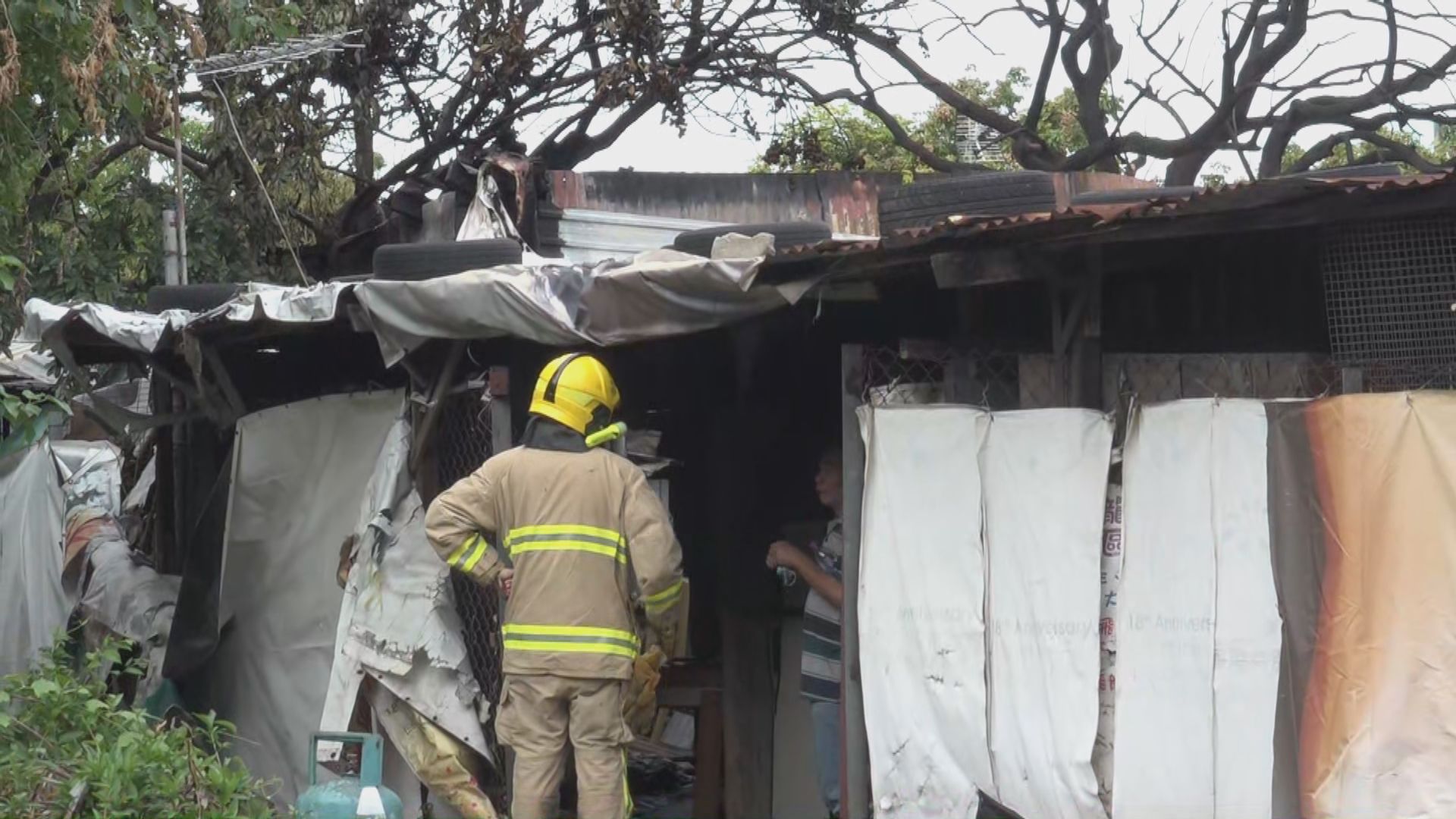 元朗田心新村火警釀成一死兩傷
