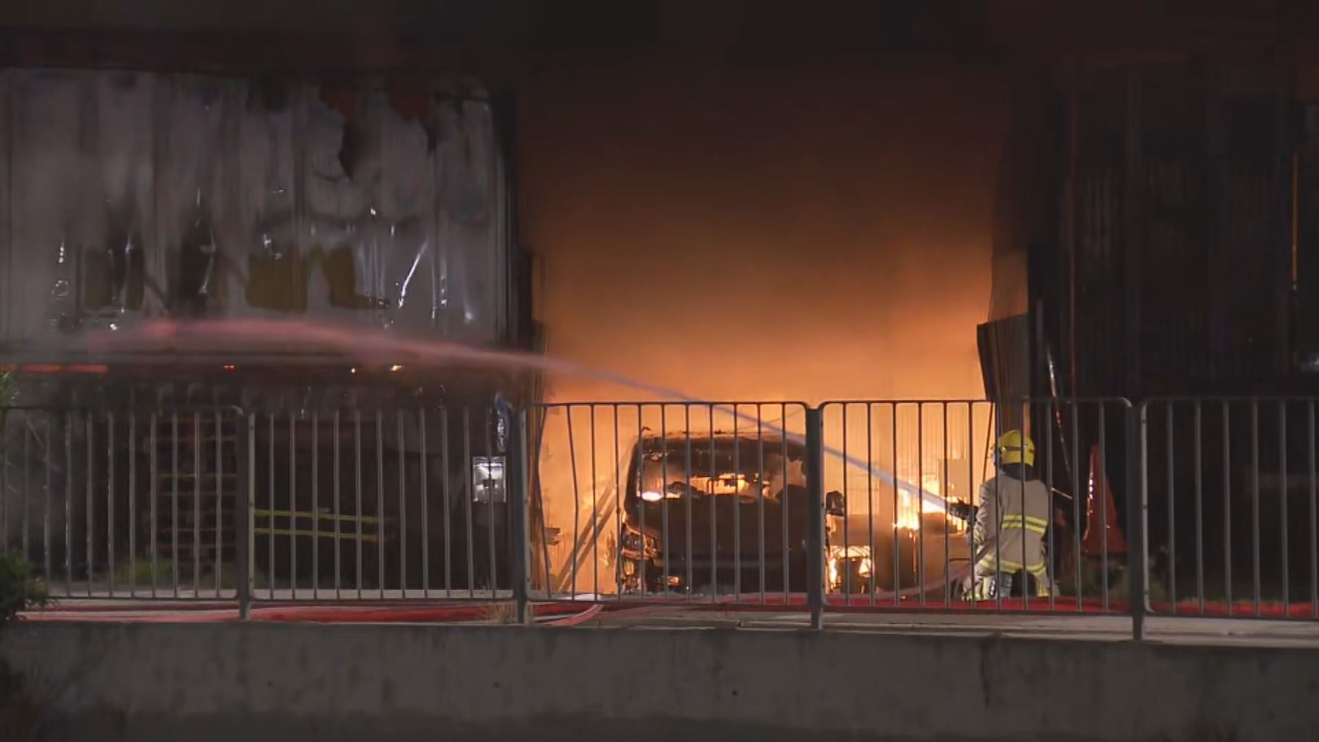 元朗車房三級火無人傷