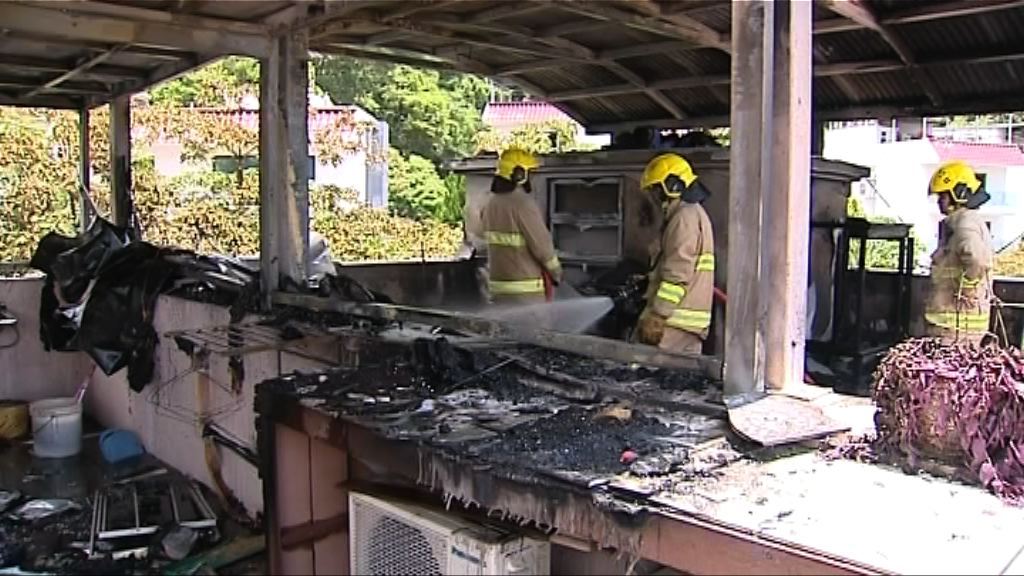 西貢村屋火警一名外傭灼傷送院