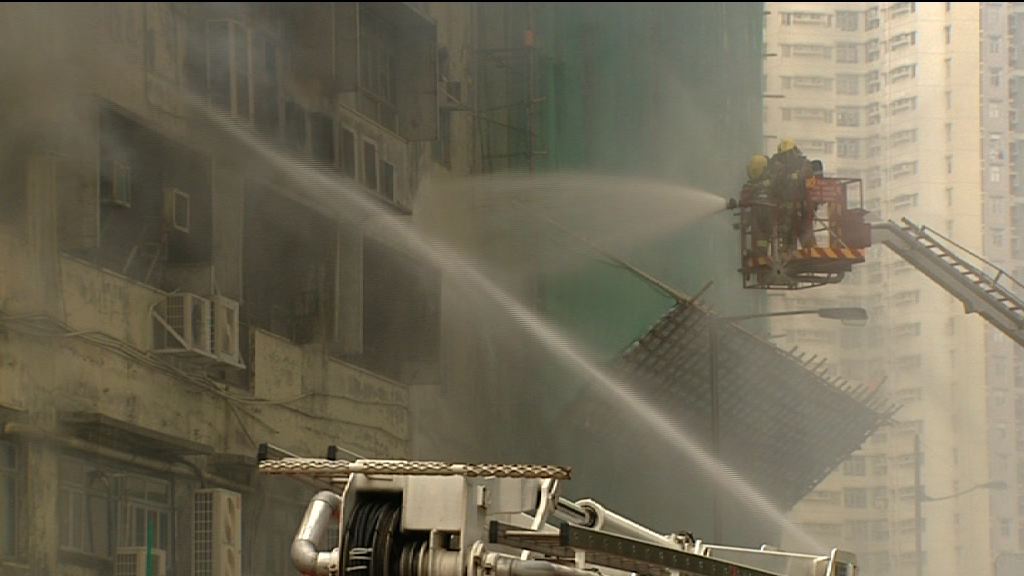 新蒲崗三級火　起火工廈或未設灑水系統