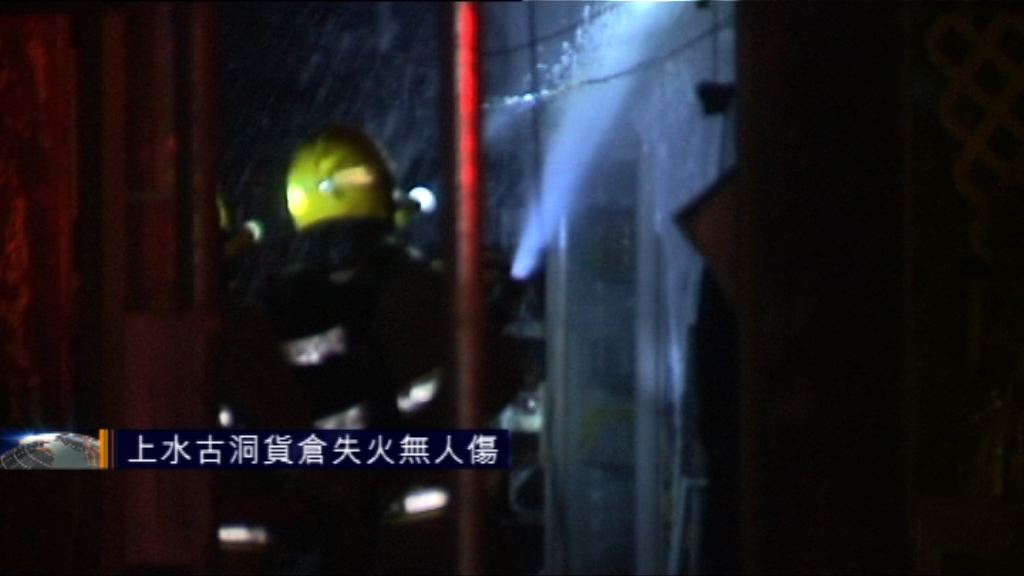 上水古洞貨倉失火無人傷