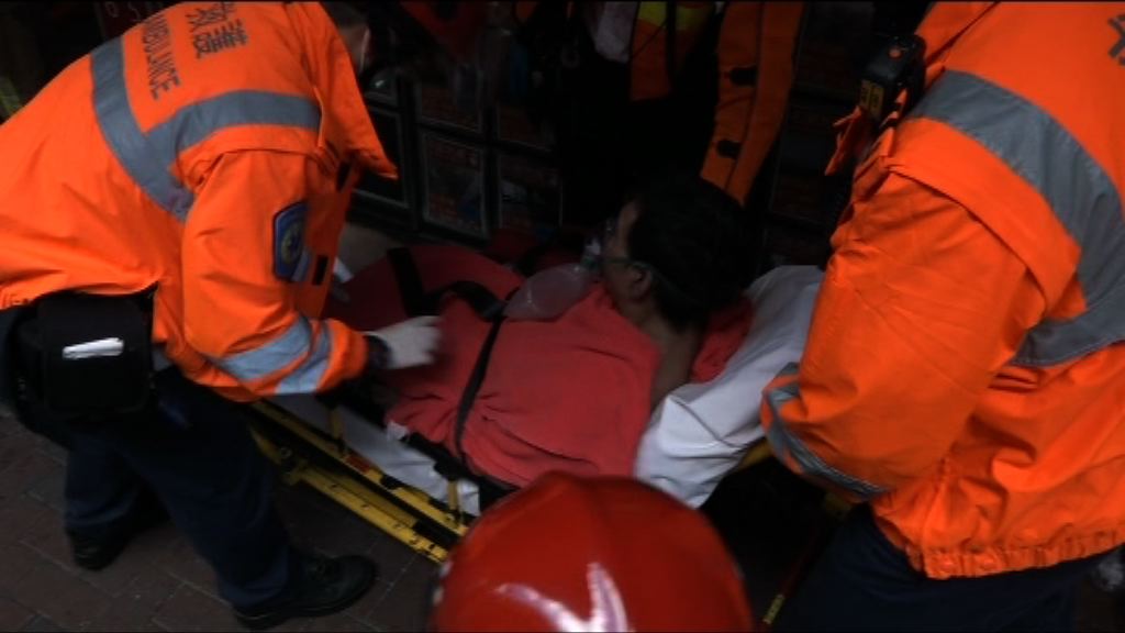 大角咀道一單位火警一人燒傷