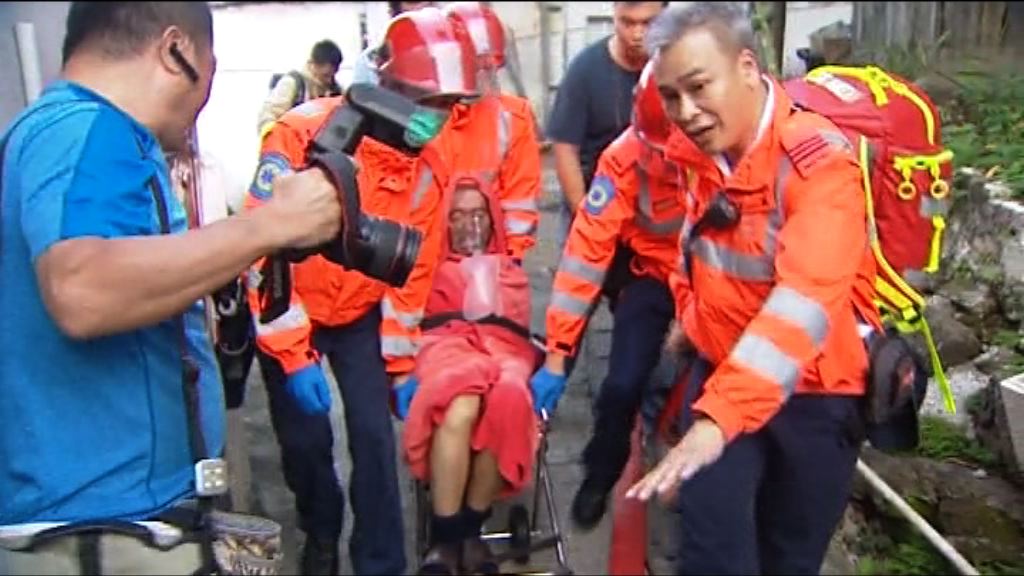 荃灣海壩村鐵皮屋失火一人傷