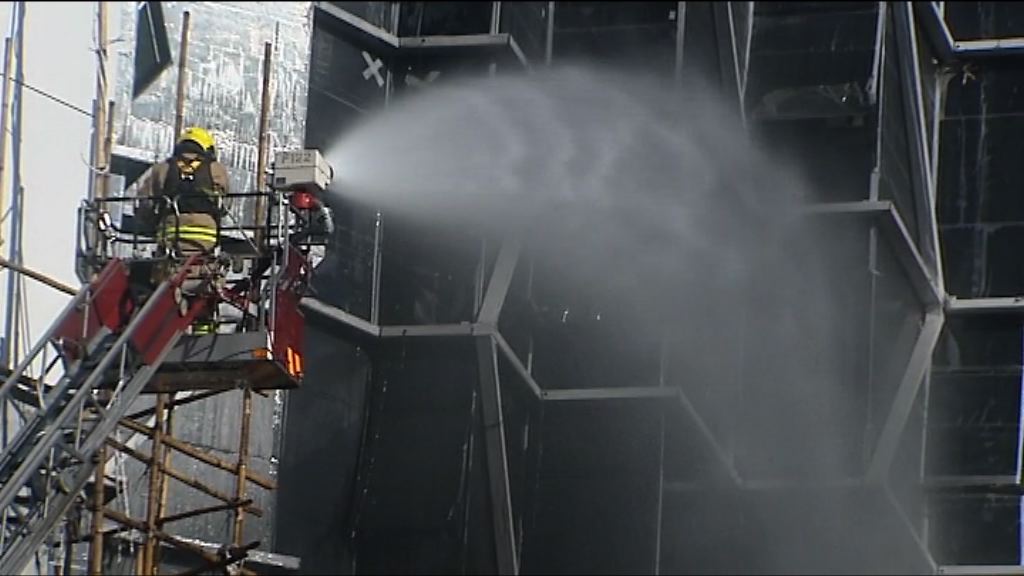 灣仔酒店地盤火警一人傷