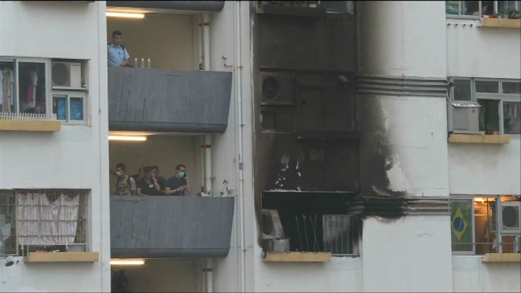 西環觀龍樓火警　消防搜出助燃劑