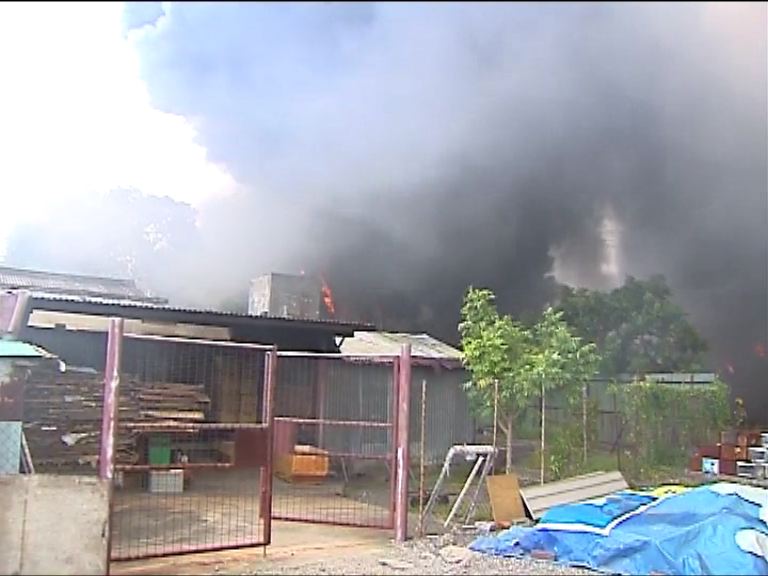 元朗回收場三級火警無人受傷