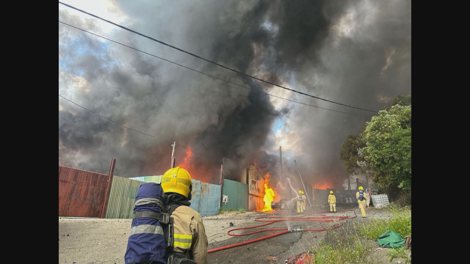 粉嶺坪輋有回收場發生二級火
