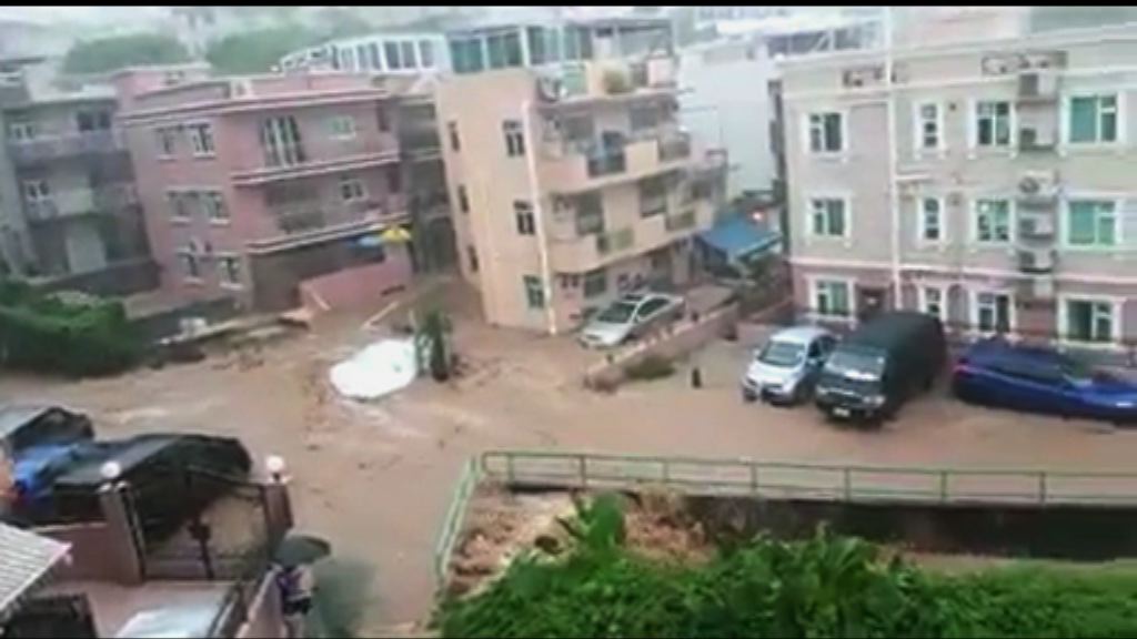 大埔西貢一度錄得每小時逾70毫米雨量