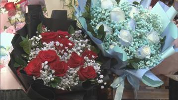 情人節市民到花墟買花