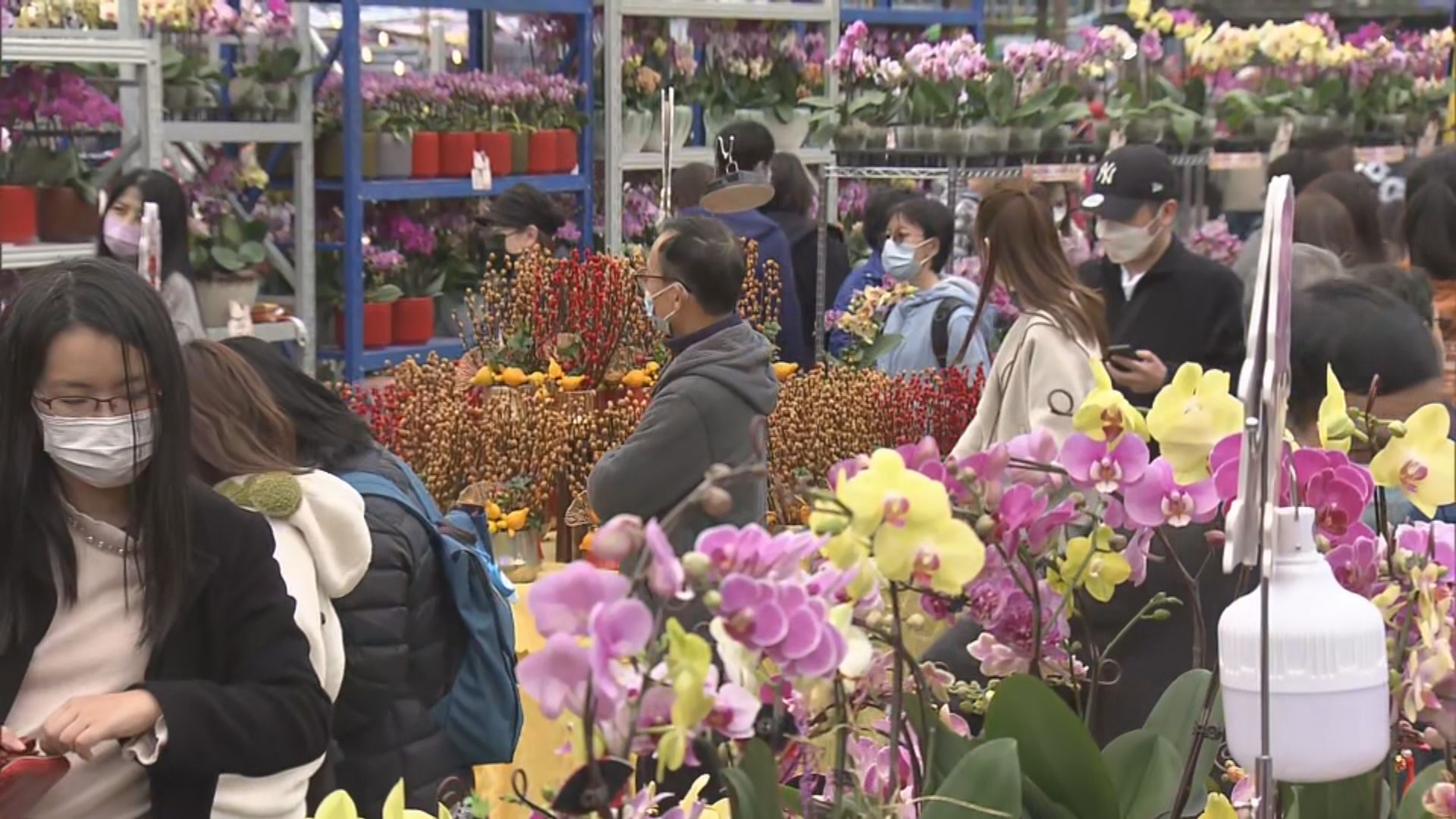 天氣佳年宵攤檔銷情好　市民指沒乾貨及熟食檔氣氛差很多