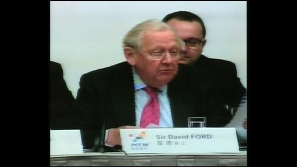 前布政司霍德病逝　終年82歲