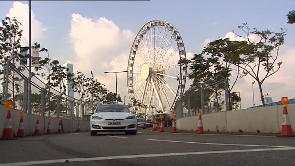 警料電動方程式賽事前中環交通擠塞加劇