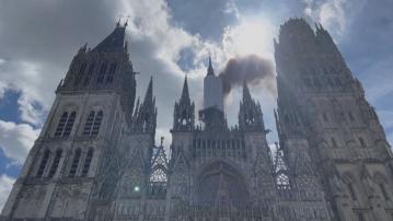 法國魯昂大教堂火警撲滅 未有造成傷亡 