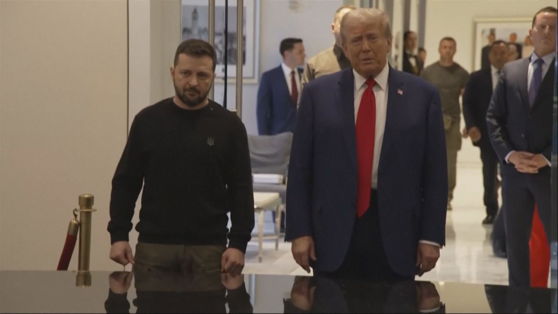 消息指澤連斯基與特朗普可能於巴黎會面