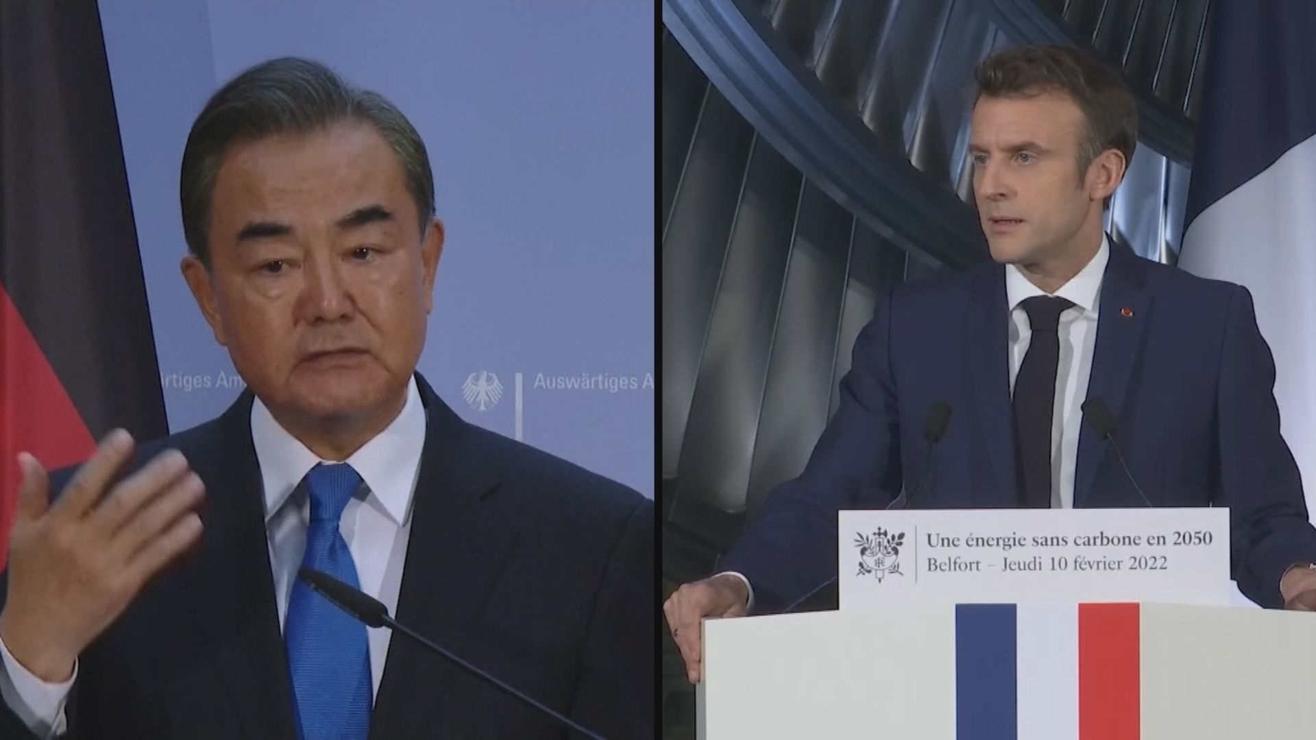 王毅到訪法國與總統馬克龍會面討論雙邊關係