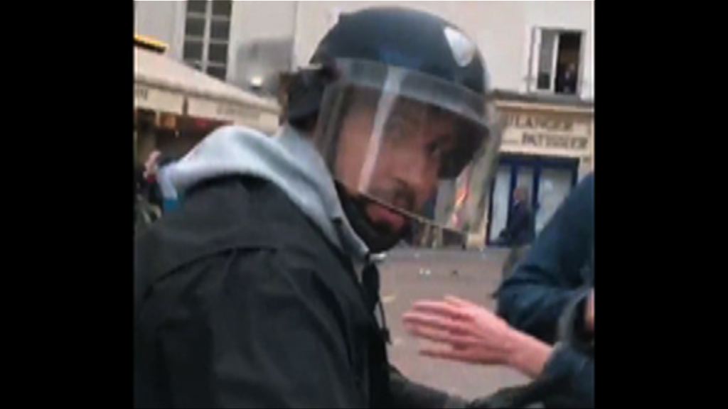 馬克龍保安幕僚被揭發打示威者