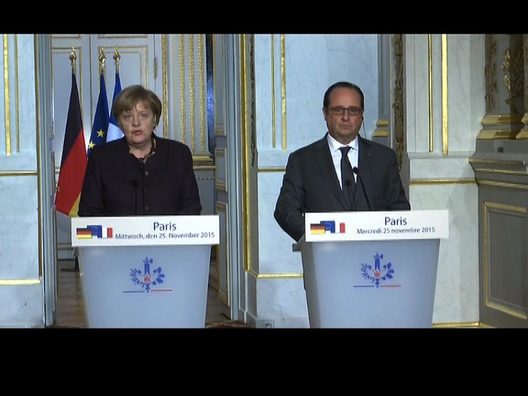 奧朗德促德國積極打擊伊斯蘭國