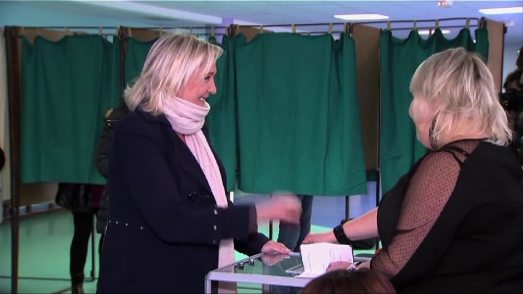 法國地方選舉　初步估計國民陣線得票率領先