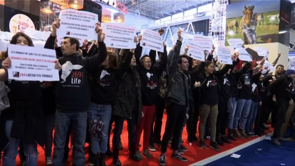 馬克龍參觀農業博覽會遇示威