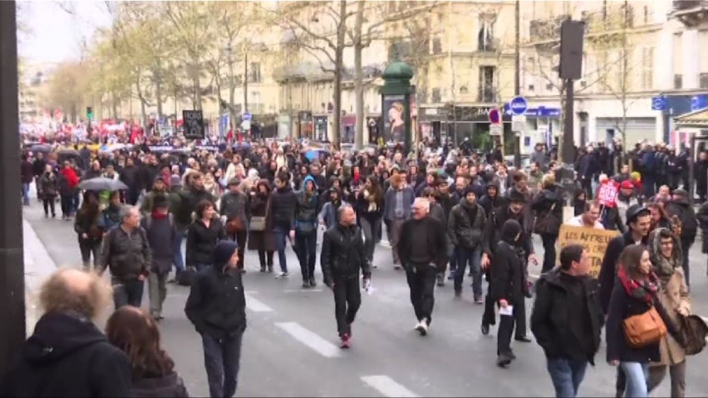 法國示威抗議新勞工法演變衝突