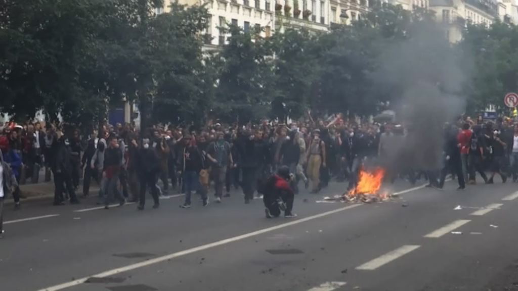 法工人反勞工法改革再爆衝突